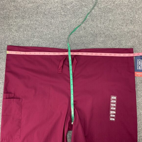 Cherokee Scrub Pants Adult 2XL XXL Plum Purple Breathable Medical Workwear New - Picture 12 of 14